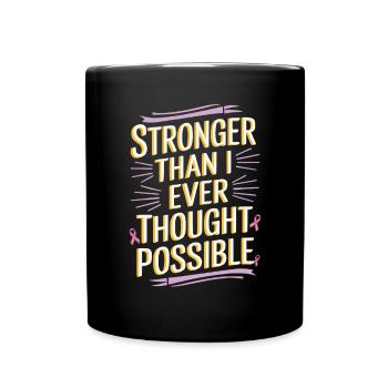 Cancer Survivor Chemotherapy Chemo Beat Cancer - Full Color Mug - black - Front