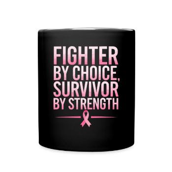 Cancer Survivor Chemotherapy Chemo Beat Cancer - Full Color Mug - black - Front