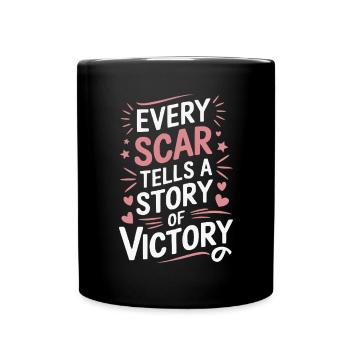 Cancer Survivor Chemotherapy Chemo Beat Cancer - Full Color Mug - black - Front