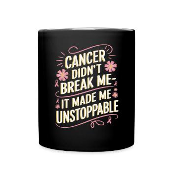 Cancer Survivor Chemotherapy Chemo Beat Cancer - Full Color Mug - black - Front