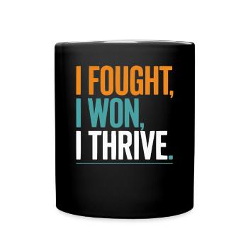 Cancer Survivor Chemotherapy Chemo Beat Cancer - Full Color Mug - black - Front