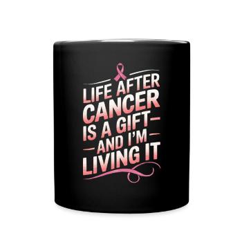 Cancer Survivor Chemotherapy Chemo Beat Cancer - Full Color Mug - black - Front