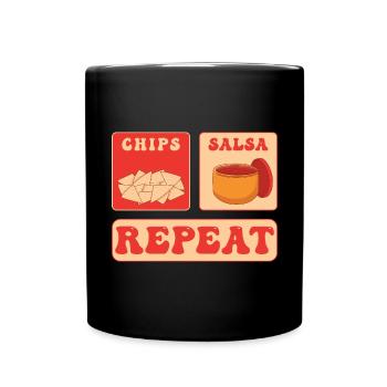 Chips And Salsa - Full Color Mug - black - Front