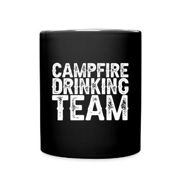 Campfire Drinking Team - Full Color Mug - black - Front