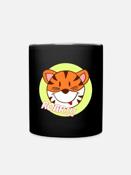 Tiger / roar - Full Color Mug - black