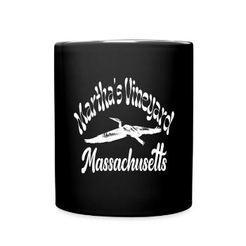Martha's Vineyard, Massachusetts, - Full Color Mug - black - Front