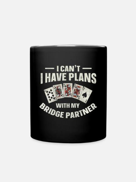 Bridge Quote for a Bridge Nerd - Full Color Mug - black