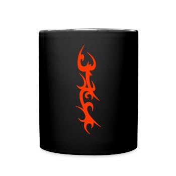 Tribal Cyber Sigil Awesome Cybersigilism For Cyber - Full Color Mug - black - Front