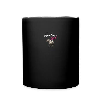 appaloosa equestrian horse - Full Color Mug - black - Front
