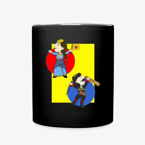 Cartoon - Pontios/lyra & Pontia/flag - Full Color Mug