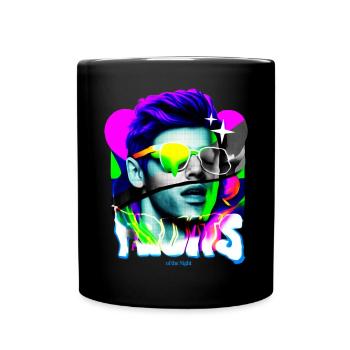 Party Fruits Of The Night Partyshirt Bunt Disco - Full Color Mug - black - Front