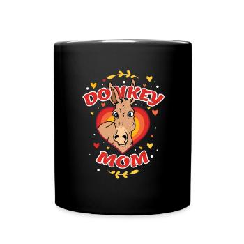 Donkey Mom Funny Donkey Lover - Full Color Mug - black - Front
