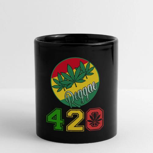 Lively 420 Reggae Ganja Weed Marijuana Design - Full Color Mug