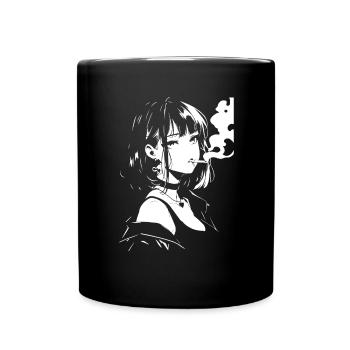 Cool Anime Girl - Full Color Mug - black - Front