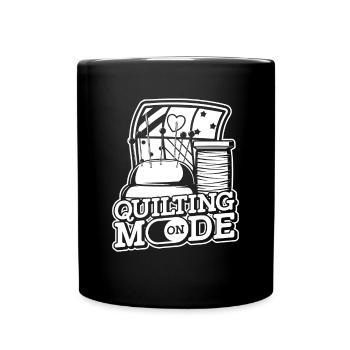 Quilting Quilt Handcraft Quilter - Full Color Mug - black - Front