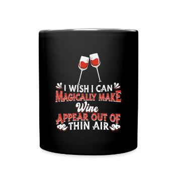 Wine - Full Color Mug - black - Front