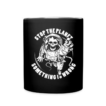 planet earth world - Full Color Mug - black - Front