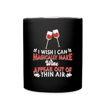 Wine - Full Color Mug - black - Front