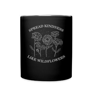 Spread Kindness Funny Kindness Gift - Full Color Mug - black - Front