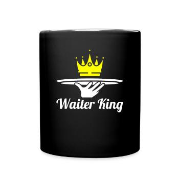 Waiter Waitress King - Full Color Mug - black - Front