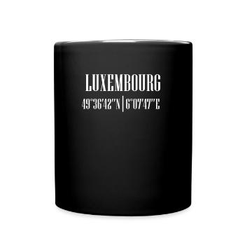 City Coordinates Luxembourg - Full Color Mug - black - Front