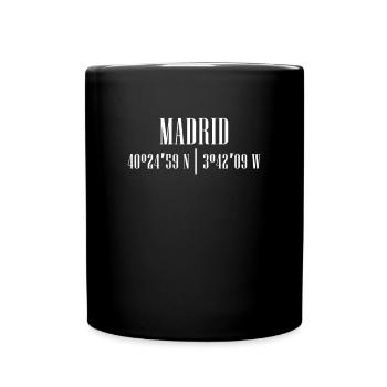 City Coordinates Madrid - Full Color Mug - black - Front