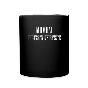 City Coordinates Mumbai - Full Color Mug - black - Front