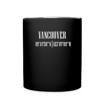 City Coordinates Vancouver - Full Color Mug - black - Front