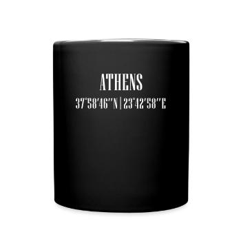 City Coordinates Athens - Full Color Mug - black - Front