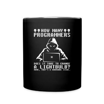 Programmer Coder Hilarious - Full Color Mug - black - Front