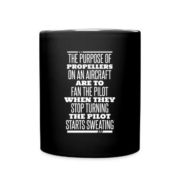 Aircraft Mechanic Hilarious - Full Color Mug - black - Front