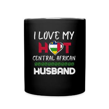 Funny Central African Husband - Full Color Mug - black - Front