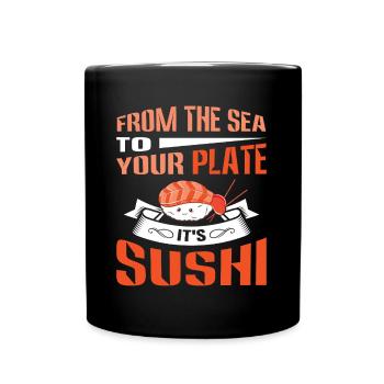 Sushi Japan Eat Sushimeal Meal - Full Color Mug - black - Front