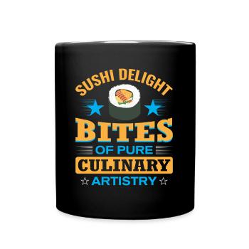 Sushi Japan Eat Sushimeal Meal - Full Color Mug - black - Front
