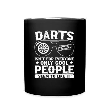 Darts Dart Player - Full Color Mug - black - Front