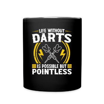 Darts Dart Player - Full Color Mug - black - Front