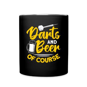 Darts Dart Player - Full Color Mug - black - Front