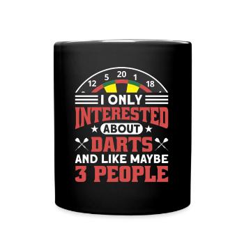 Darts Dart Player - Full Color Mug - black - Front