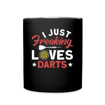 Darts Dart Player - Full Color Mug - black - Front