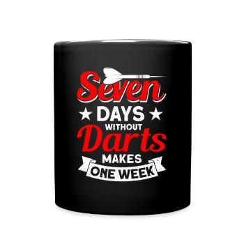 Darts Dart Player - Full Color Mug - black - Front