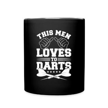 Darts Dart Player - Full Color Mug - black - Front