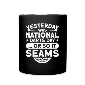 Darts Dart Player - Full Color Mug - black - Front