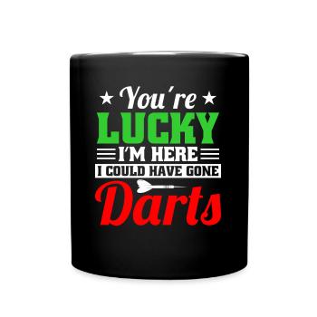 Darts Dart Player - Full Color Mug - black - Front