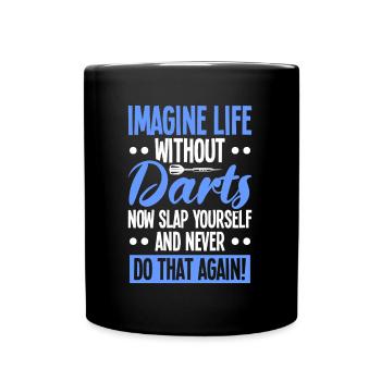 Darts Dart Player - Full Color Mug - black - Front