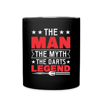 Darts Dart Player - Full Color Mug - black - Front