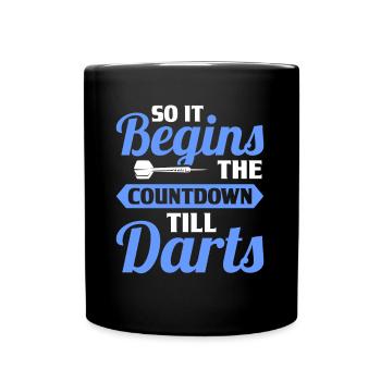 Darts Dart Player - Full Color Mug - black - Front