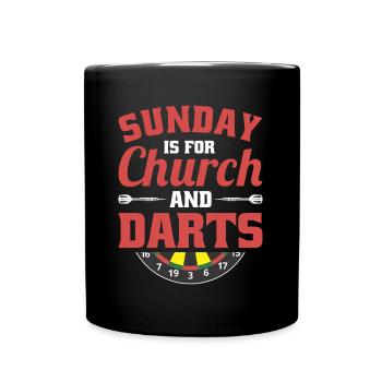 Darts Dart Player - Full Color Mug - black - Front