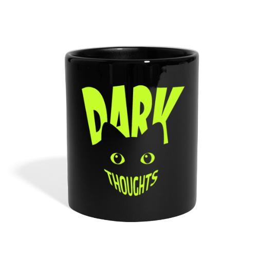 dark black cat - Full Color Mug