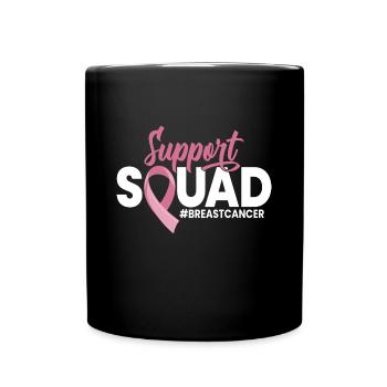 Support Squad Breast Cancer Breast Cancer Survivor - Full Color Mug - black - Front