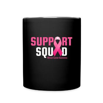 Breast Cancer Support Squad Breast Cancer Survivor - Full Color Mug - black - Front